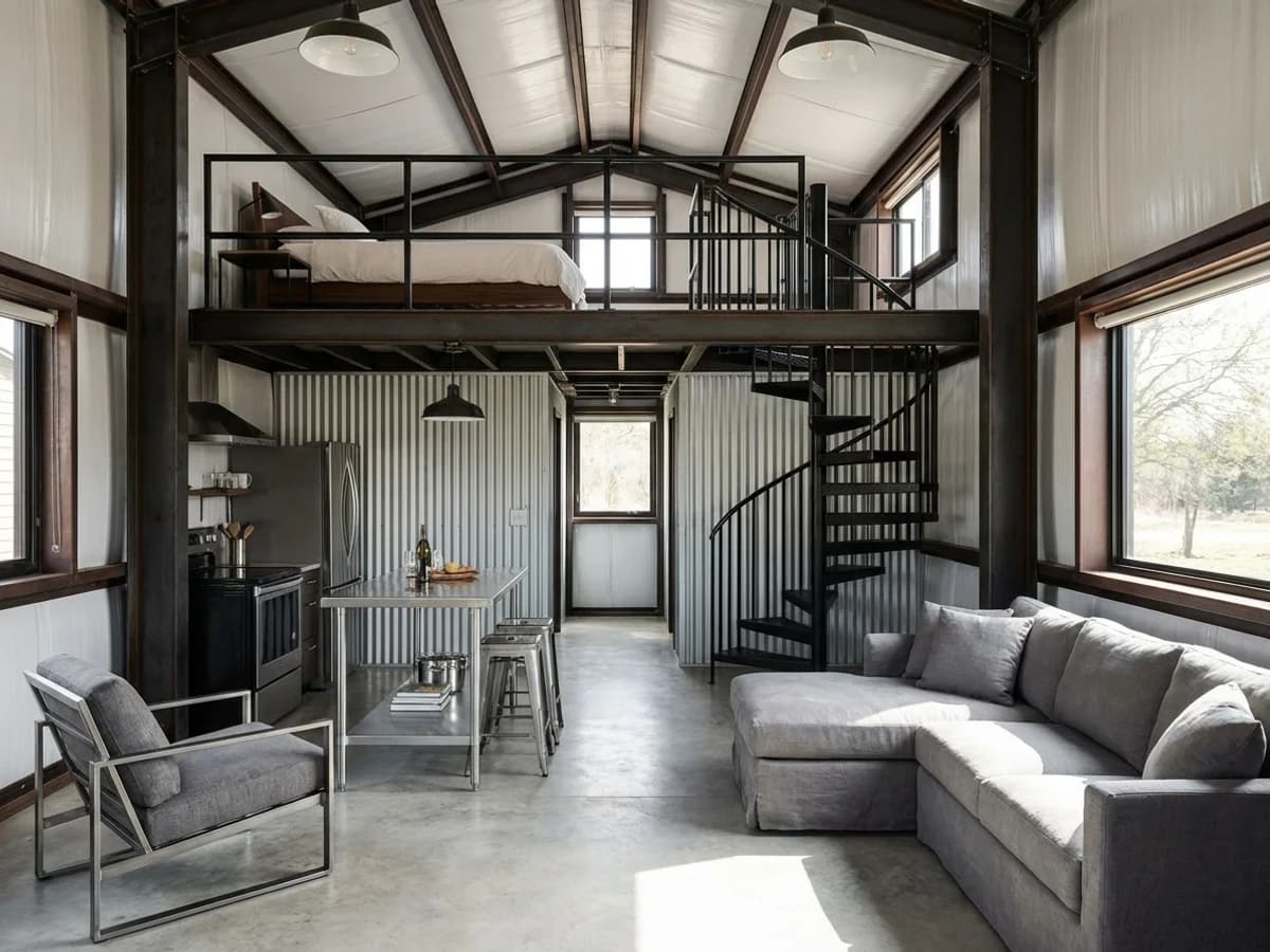 Custom steel building exterior