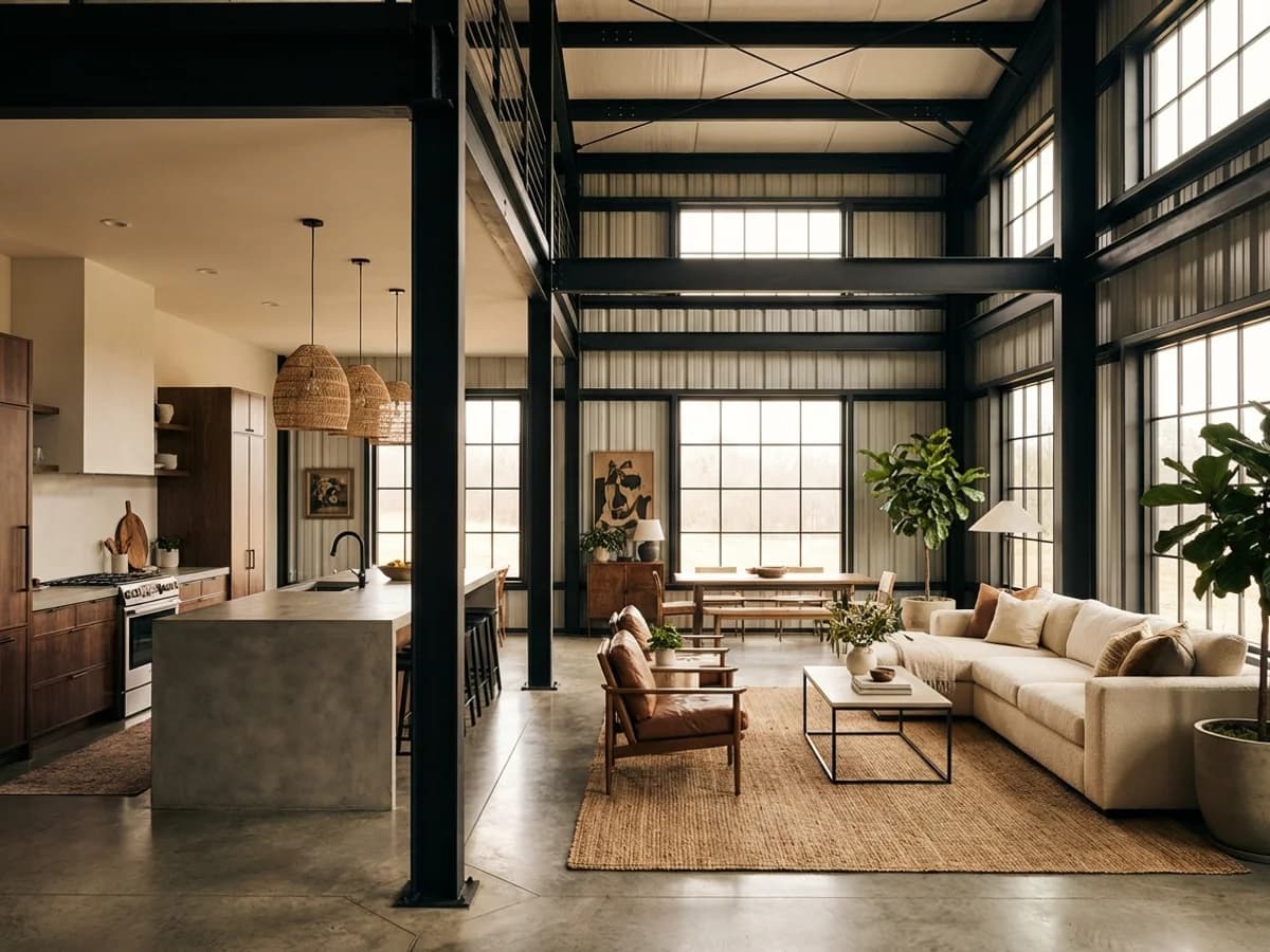 Custom steel building exterior