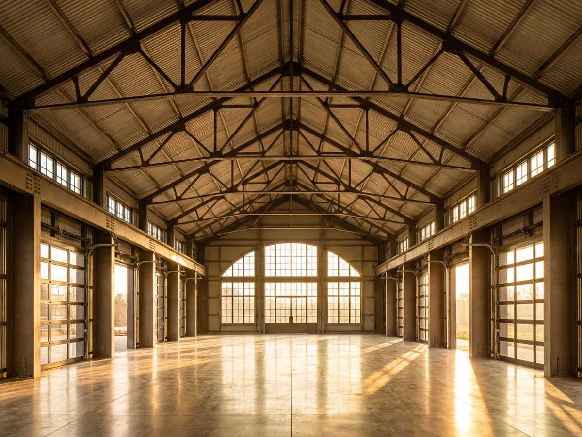 Custom steel building exterior