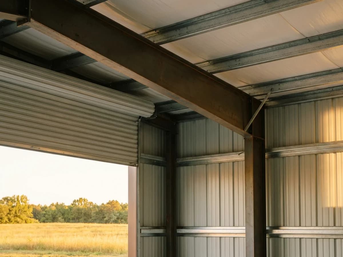 Custom steel building exterior