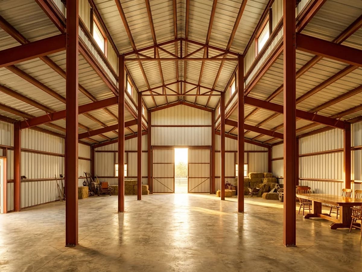 Custom steel building exterior