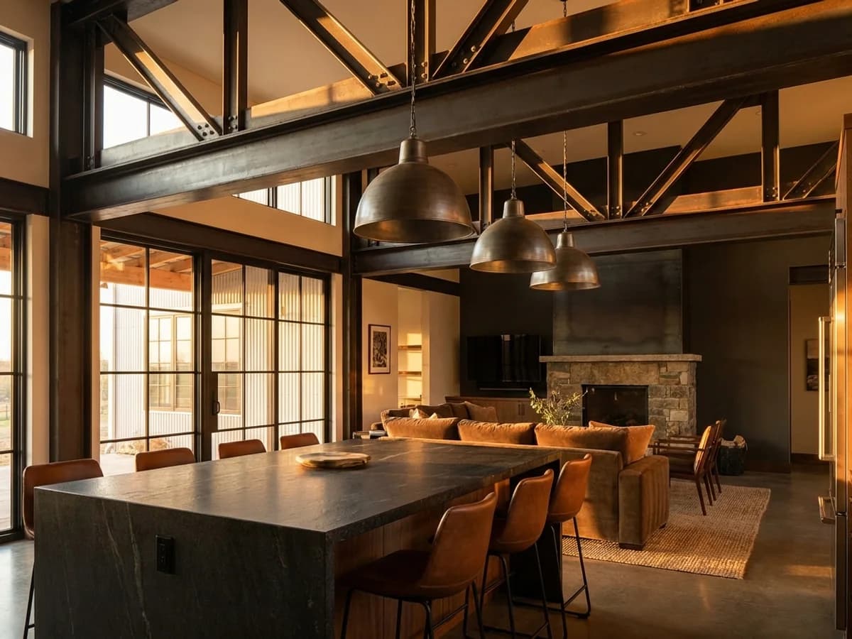Custom steel building exterior